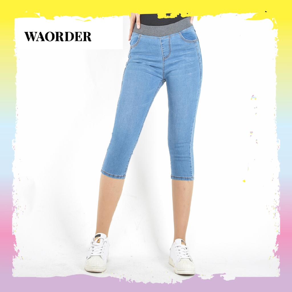 three quarter jeans womens