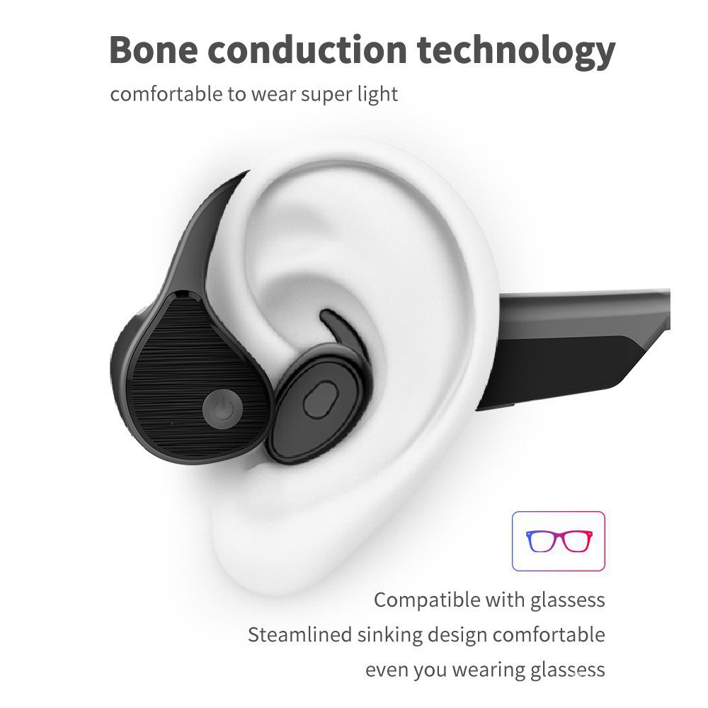 【Hot Sale】Pro9 Fashion High Quality Wireless Bone Conduction Headphone Bluetooth V5.0 Earphone Noise Reduction IPX65 Wa