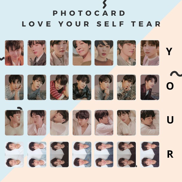 Set) Unofficial Photocard Bts Tear Love Yourself!Must Check Description! |  Shopee Malaysia