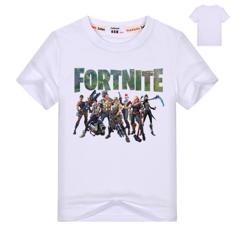 Kids Fortnite Heros T Shirt Novelty Boys Girls Short Sleeve Game Tee Shopee Malaysia - 2019 boys t shirt roblox venom printing childrens fortnit girls