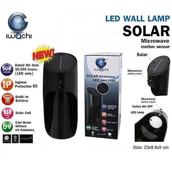 IWACHI 1W(SOLAR) MICROWAVE LED WALL LAMP 3000K Shopee Malaysia