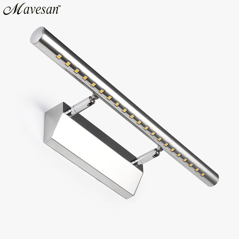 New Mirror Front Light 5W 7W SMD LED Wall Lamp Stainless Steel Bathroom lighting 