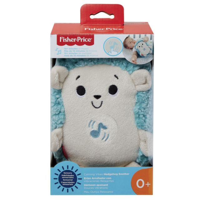 Fisher-Price Calming Vibes Hedgehog Soother Soothe, Glow & Play Music ...