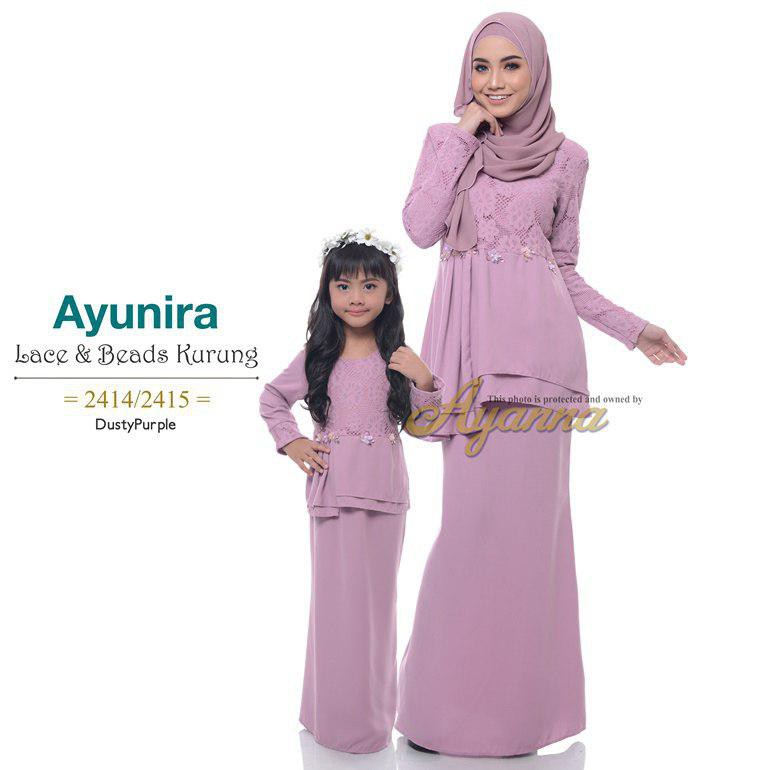 READYSTOK BAJU  RAYA 2021  SET SEDONDON IBU ANAK AYUNIRA 