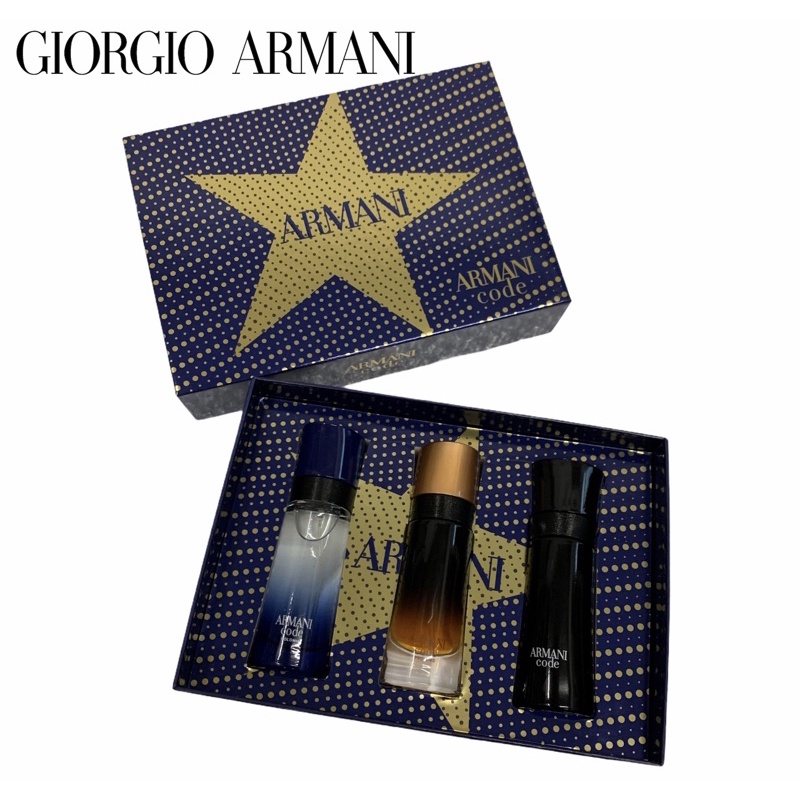 Original Giorgio Armani Code Gift Set ( 3 x 30ml ) for men | Shopee Malaysia