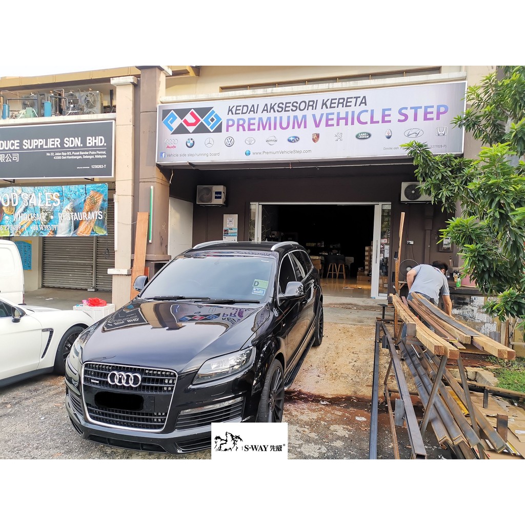 AUDI Q7 SIDE STEP RUNNING BOARD (OPTIONAL WELCOME LIGHT)  Shopee 