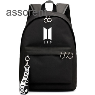 Waterproof Fashion BTS Bangtan Boys Backpack Student Bookbag Travel Shoulder Bag 