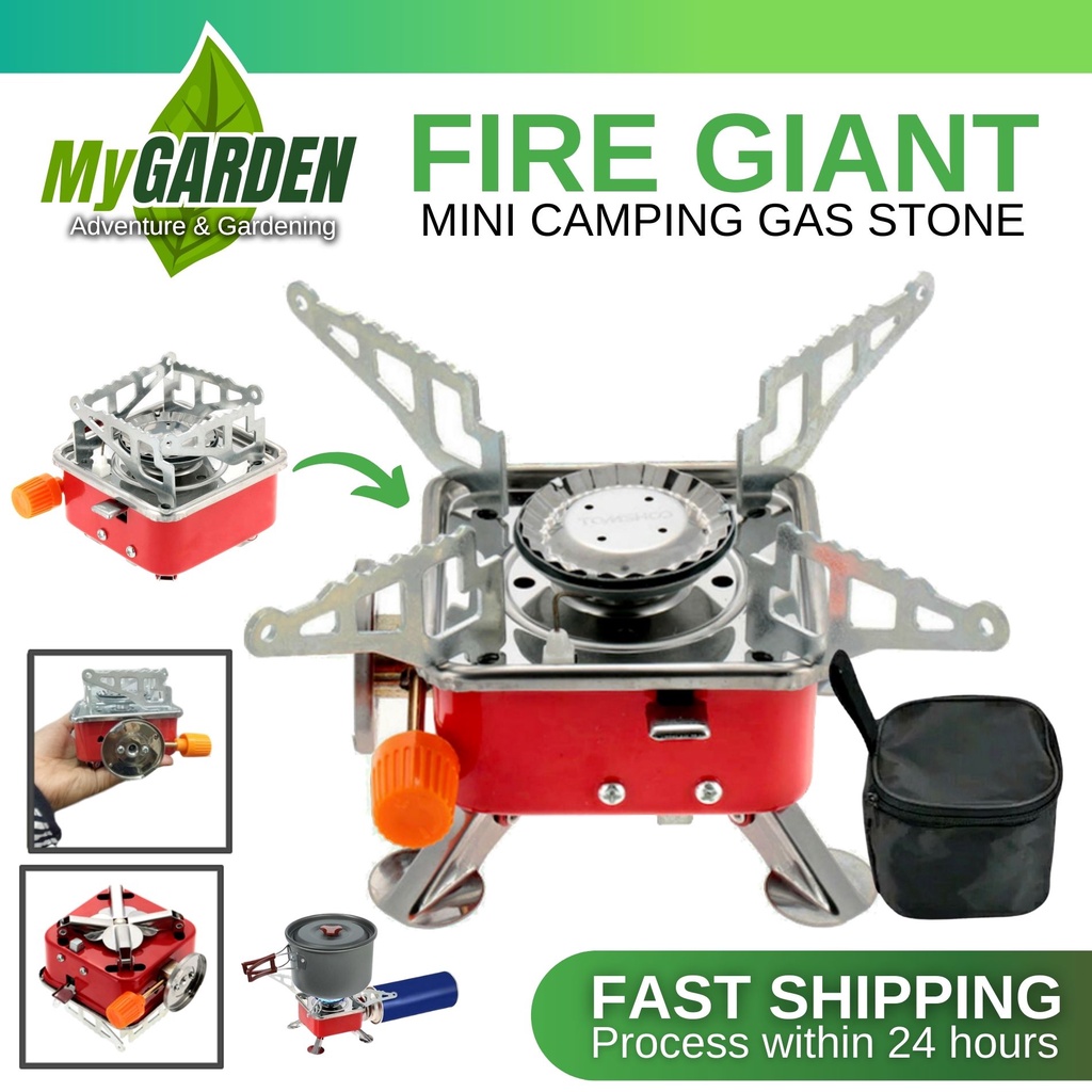 FIRE GIANTS K202 Portable Mini Gas Stove Camping Stove Burner Portable Card Type Stove Outdoor