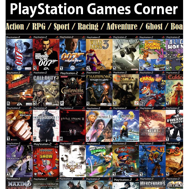 playstation 2 games