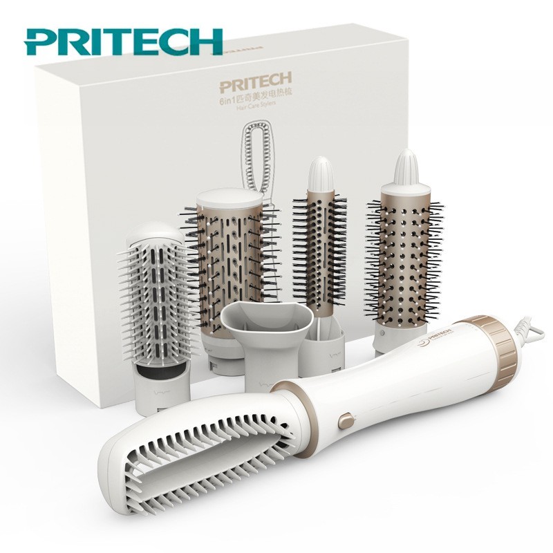 pritech hair straightener brush
