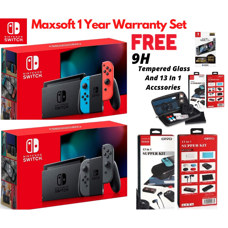 nintendo switch neon console in stock