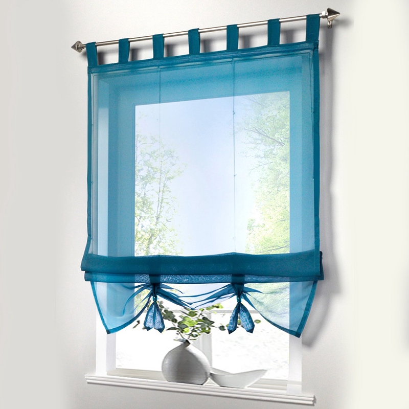 Room Divider Short Curtain Sheer Window Panel Curtain Tulle Window