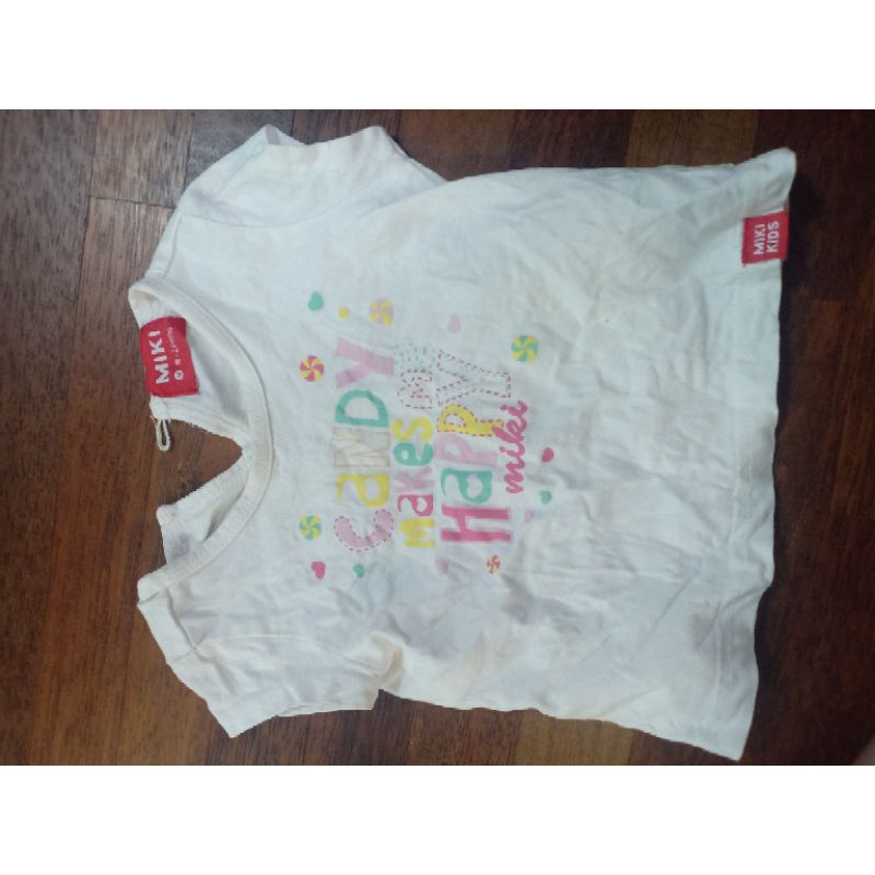 Miki White Shirt (1824 Months) Shopee Malaysia