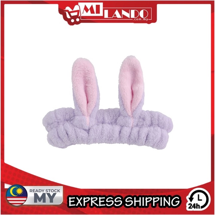 MILANDO Rabbit Hairband Headband Elastic Band Rabbit Ear Hair Accessories (Type 27)