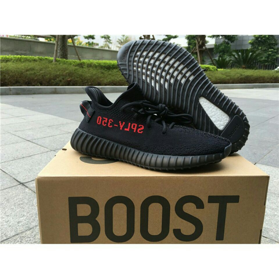 yeezys core black red