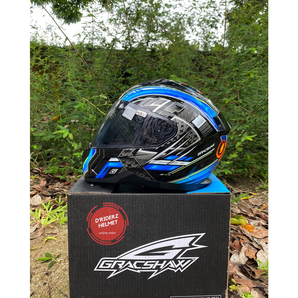HELMET / GRACSHAW / G9200 GRANDIO ON X ON/ FULLFACE HELMET / DOUBLE VISOR SUN SHIFT VISOR FREE