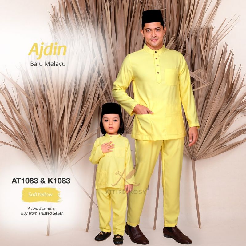 baju melayu kuning