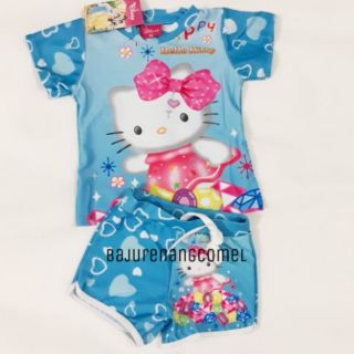  BAJU  RENANG  KANAK KANAK PONY FROZEN KITTY BABY  GIRLS  