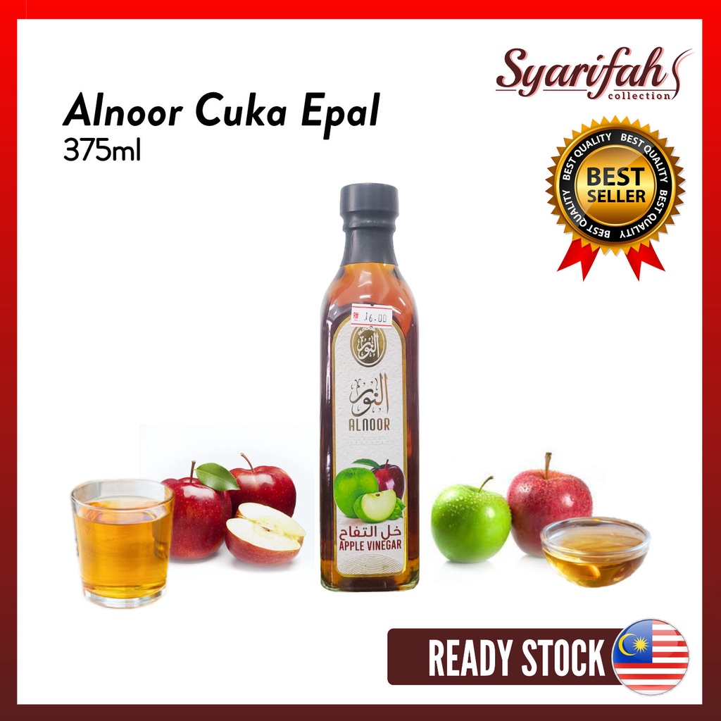 Cuka Epal Apple Vinegar (375ml) ALNOOR
