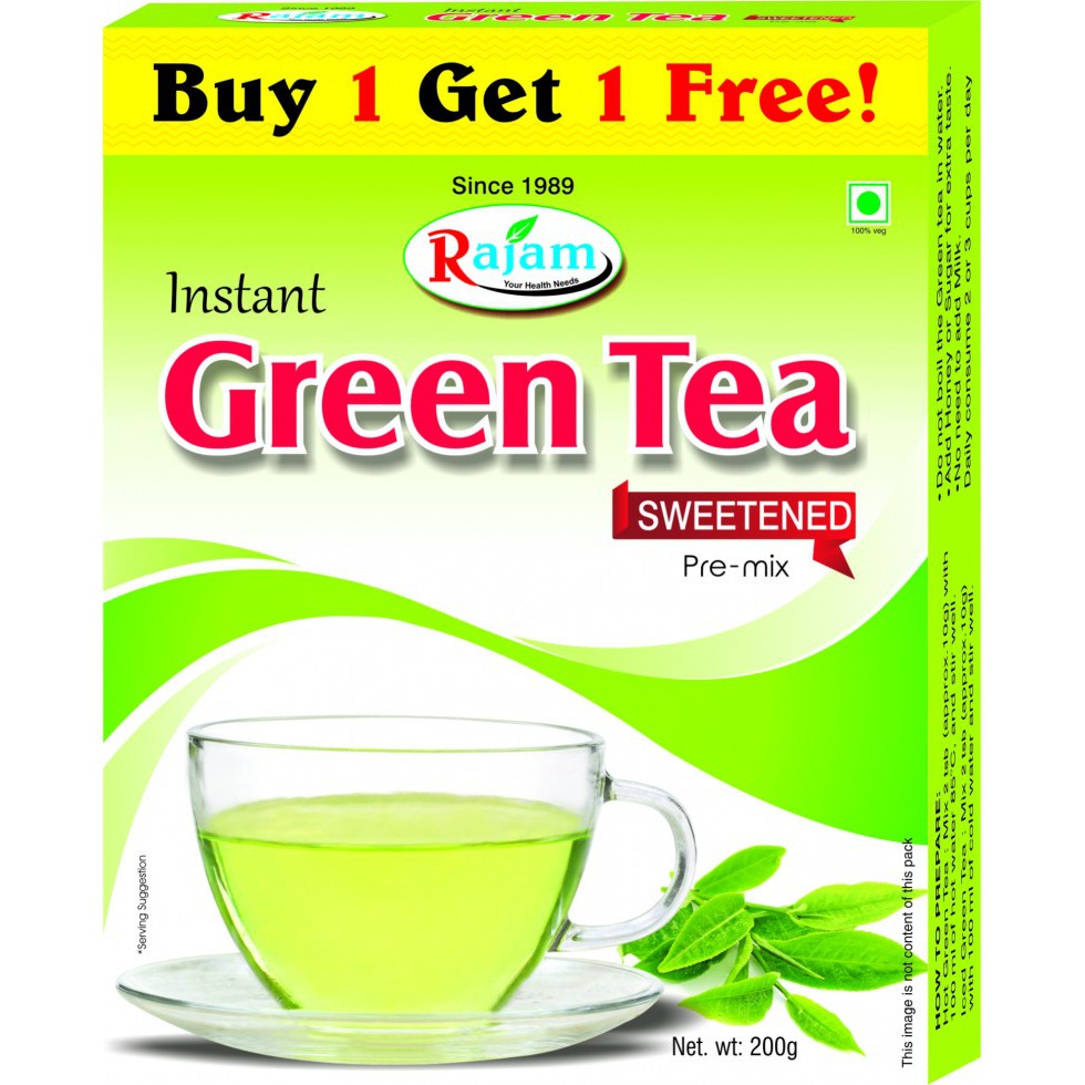 Rajam Instant Green Tea 200G Box (Buy 1 Get 1 Free) | Shopee Malaysia