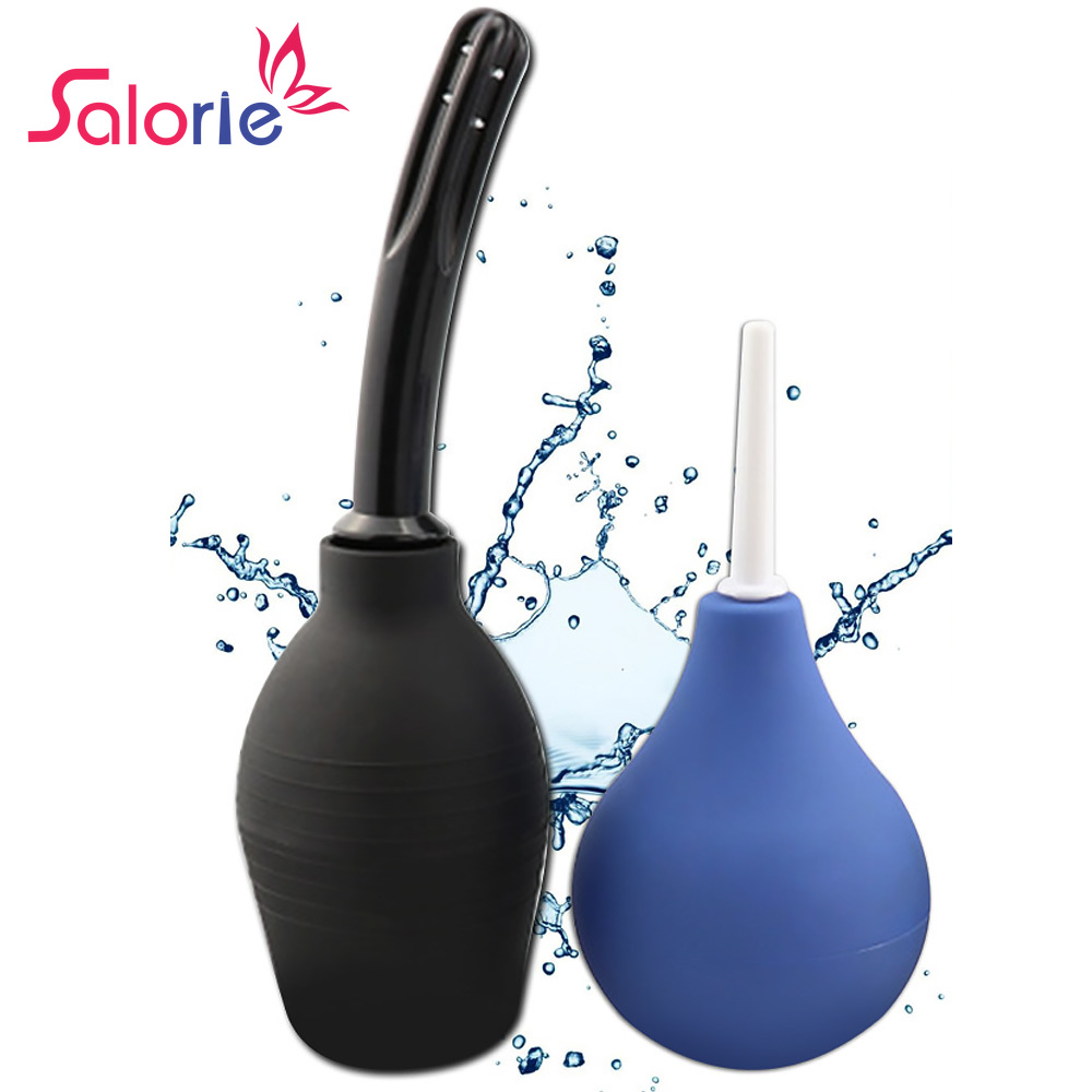 Salorie 89-310ML Anal Douche Enema Bulb Irrigation Vaginal Cleaner System Vagina Butt Cleaning Backflow Prevent Feminine Hygiene Health Care