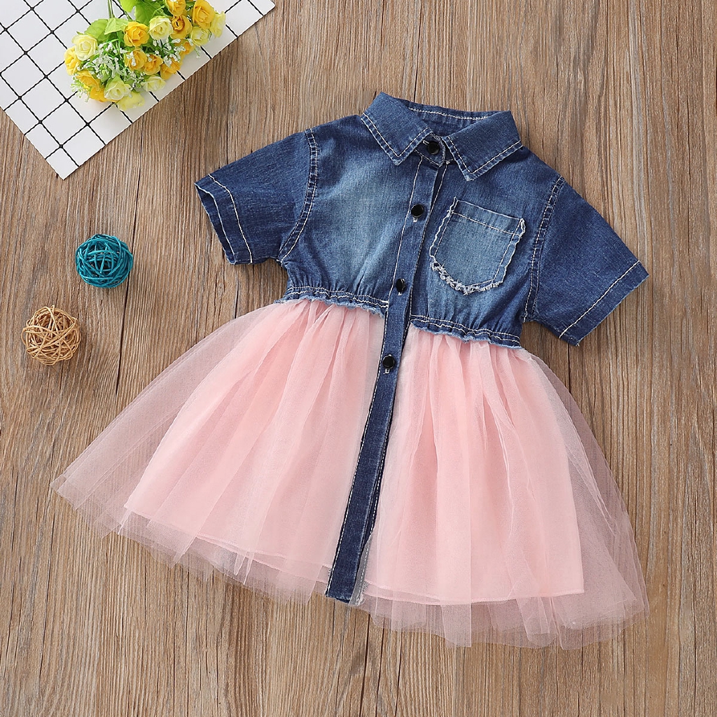 infant jean dress