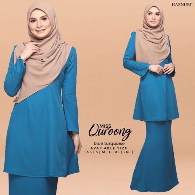  Baju  kurung  miss Quroong by Hasnuri  Shopee Malaysia