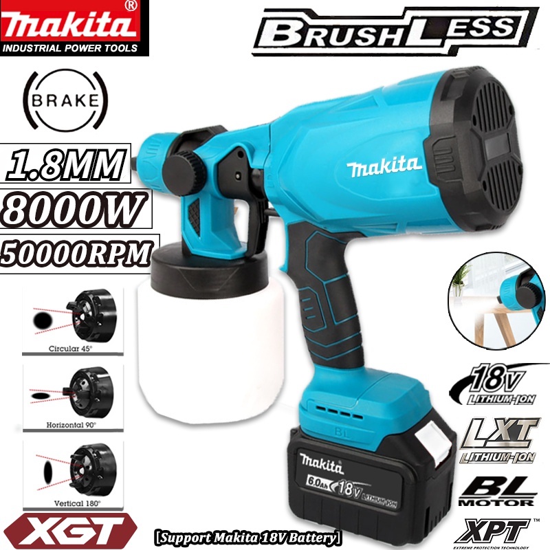 New Makita Electric Airless Paint Sprayer Removable High Voltage