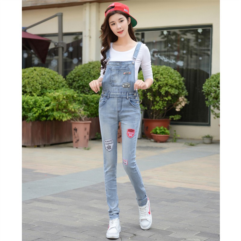 jump suit in jeans