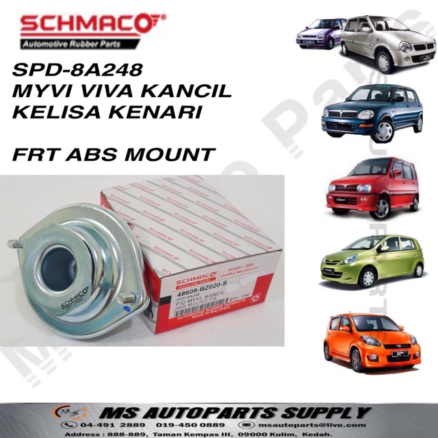 SCHMACO Absorber Mounting PD/Myvi, Kancil, Kelisa, Kenari 