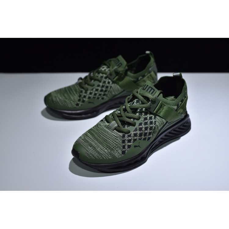 puma ignite evoknit low mens green