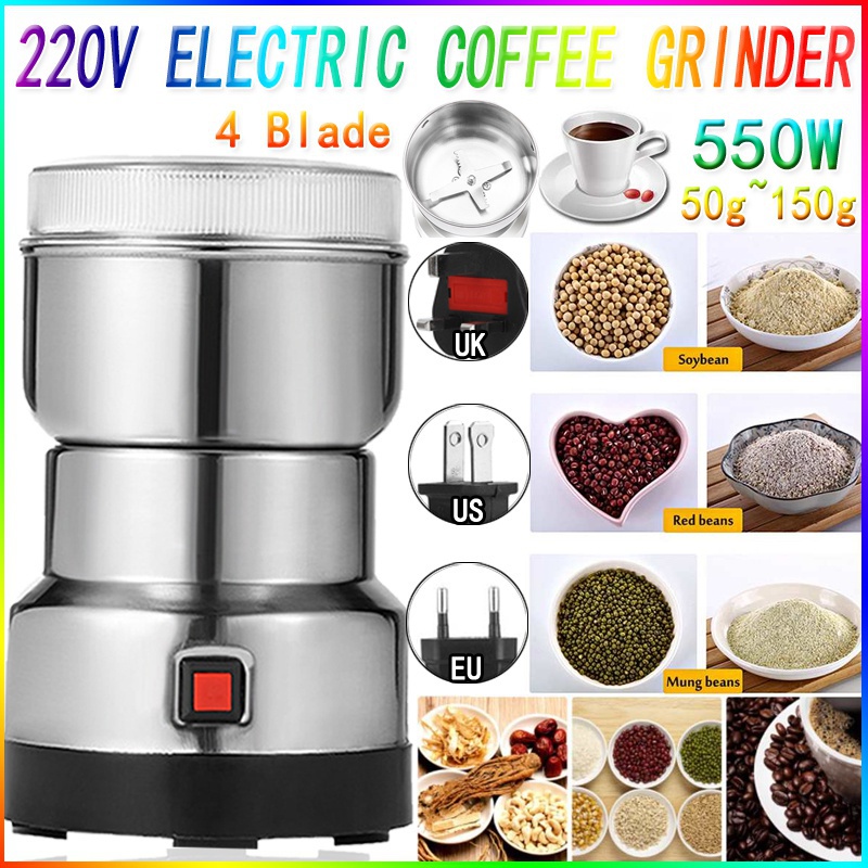 Electric Coffee Grinder Kitchen Cereals Nuts Beans Spices Grains Grinding Machine Multifunctional Home Coffe Grinder Machine for Kitchen Appliances