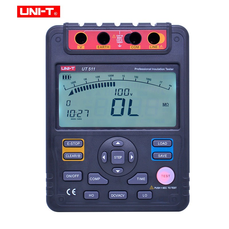 UNIT UT511 Digital Insulation Resistance Tester AC DC Voltage Ohm