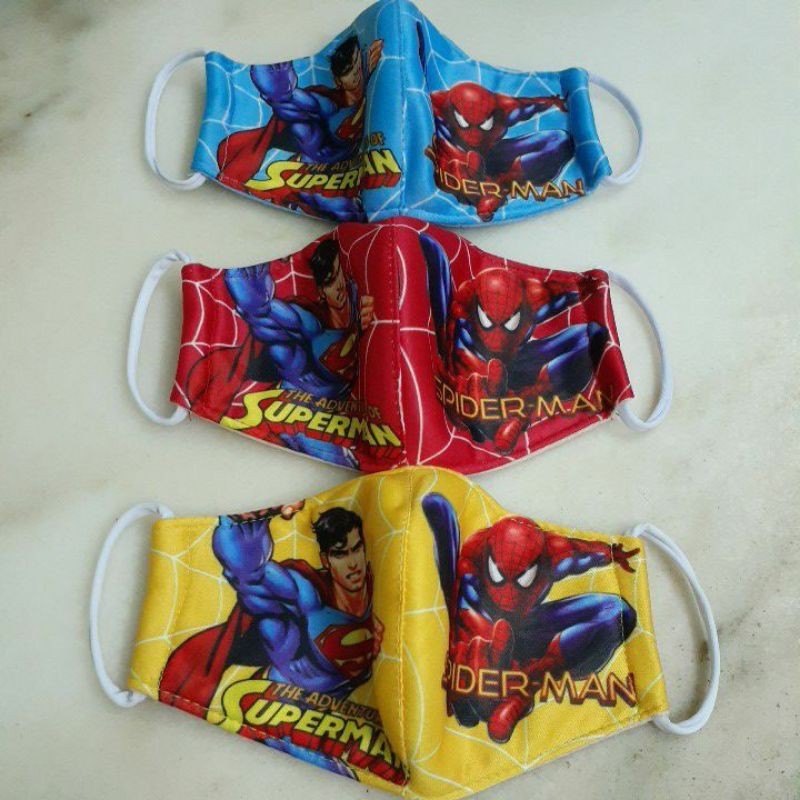 Spiderman Pelitup Topeng Muka Kartun Budak Lelaki Kid Cotton Face Mask Washable Reusable Shopee Malaysia