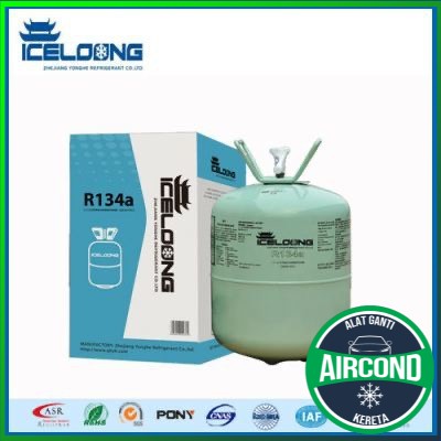 Original Icelong R134a Refrigerant Gas 13 6kg R134 Gas Aircond Kereta Car Peti Ais Fresco Solchem Hycool Shopee Malaysia