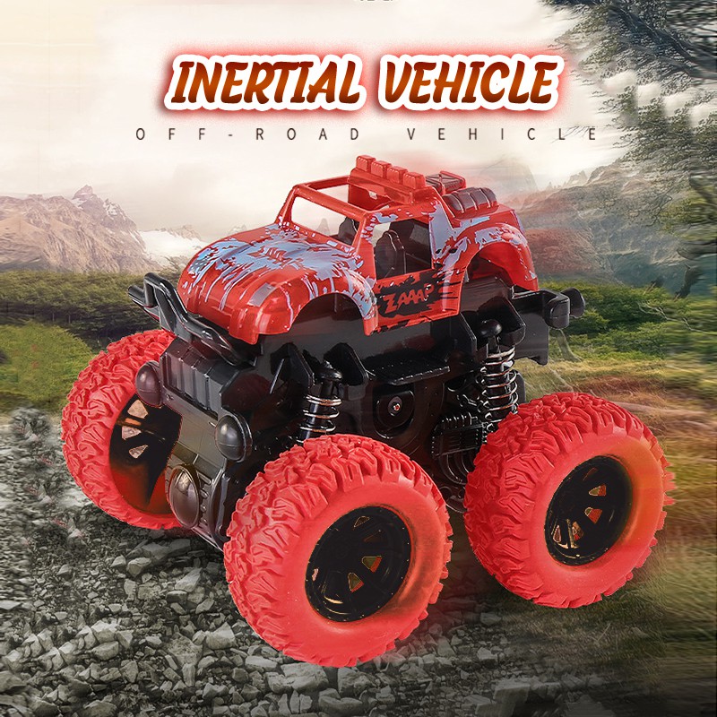 🎁KL STORE✨ 2021 New Anti Shock inertia vehicle Big Wheel Monster Truck Off-Road 360 Degre