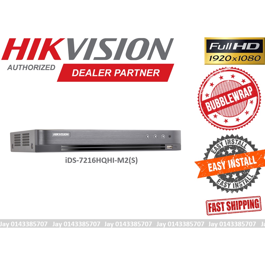 Ship Out Fast Ids 7216hqhi M2 S Hikvision 16 Channel Analog Full Hd 1080p Hik Dvr 2mp 16ch Cctv Digital Video Recorder Shopee Malaysia