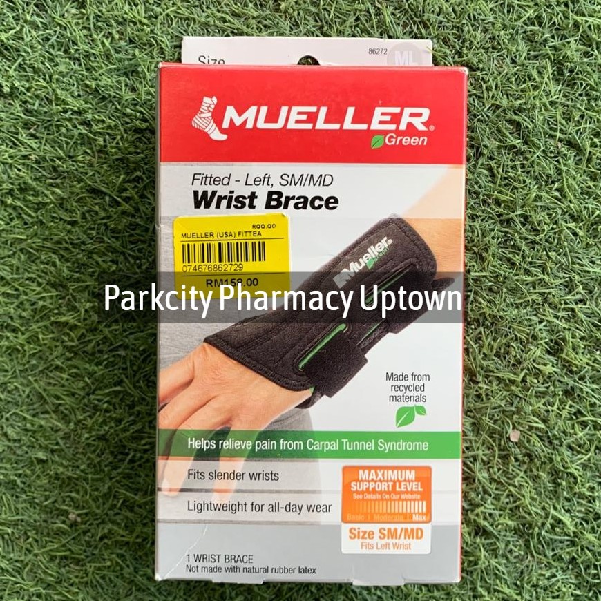 Mueller Fitted Wrist Brace 1s (Left) Size SM / MD*Non returnable due to hygiene* 86 2729