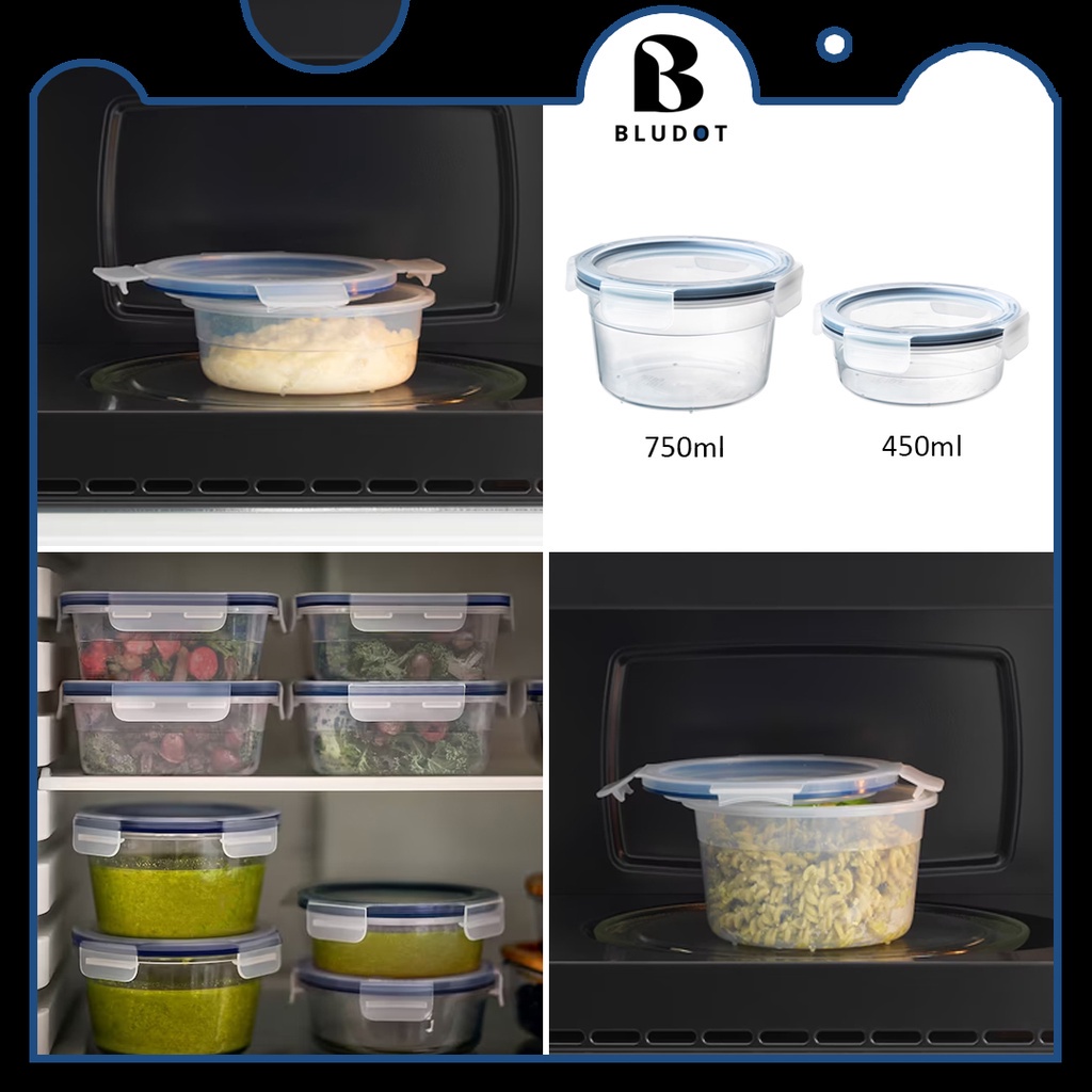 IKEA FOOD CONTAINER 365+ FOOD CONTAINER WITH LID ROUND MICROWAVESAFE