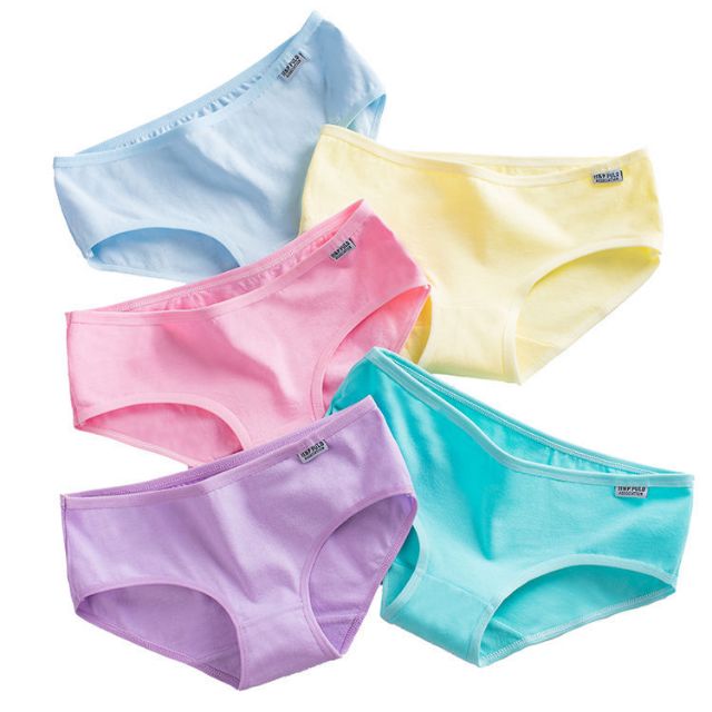 Ladies Women Colorful Cotton Brief Panties / Ladies Cotton Underwear Seluar Dalam Wanita女生内裤全棉