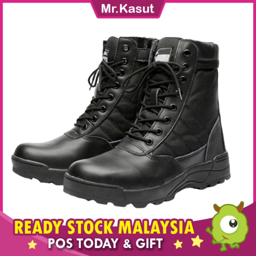 Mr.Kasut Unisex Boots Safety Boots Shoes Kasut Safety (No Box) COMBAT SWAT