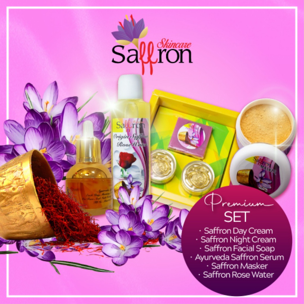 SAFFRON SKINCARE ORIGINAL PREMIUM SET - ORGANIC WITH AYURVEDIC AND