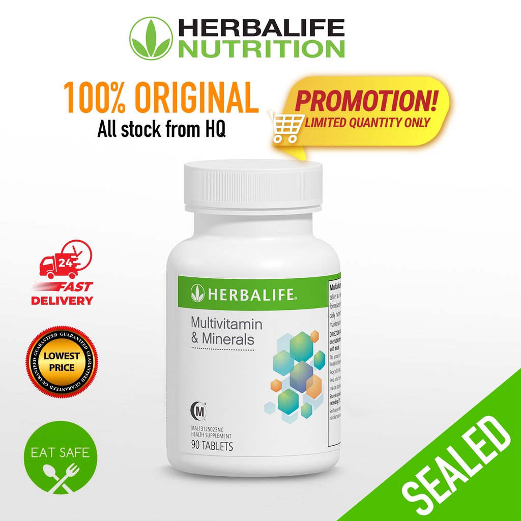 Guarantee 100 Original Herbalife Multivitamin & Minerals (90 Tablets