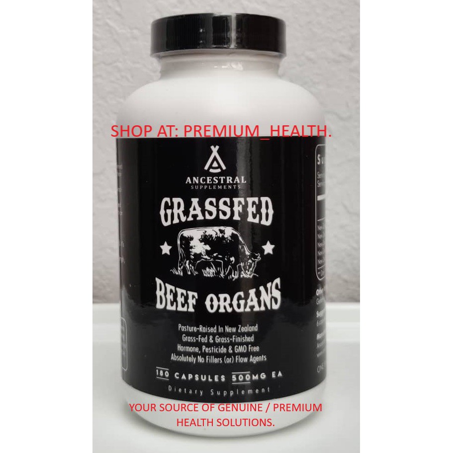 Ancestral Supplements - Grass Fed Beef Organs (Liver, Heart, Kidney ...