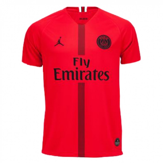 psg jordan jersey red