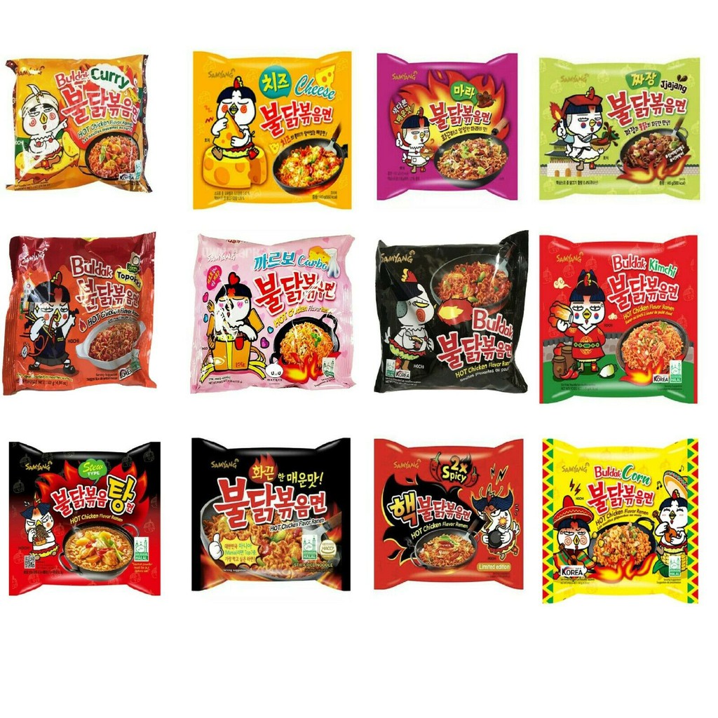 EXP FROM NOV 2025 [HALAL] Samyang Ramen / Hot Chicken Single Pack Series Assorted Ramen / Bowl Ramen 80g -151g