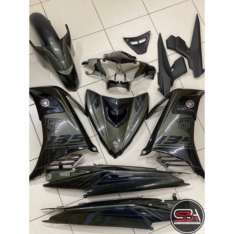 COVERSET YAMAHA OEM EDITION LC LC135 V4 V5 V6 V7 DNLGM1 ARMY GREEN 2022 ...