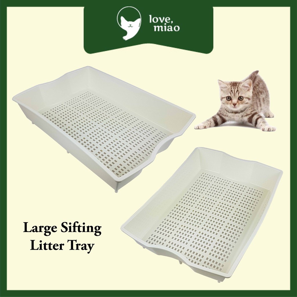 (LARGE) Self Sifting Tray Cat Litter Box Shopee Malaysia