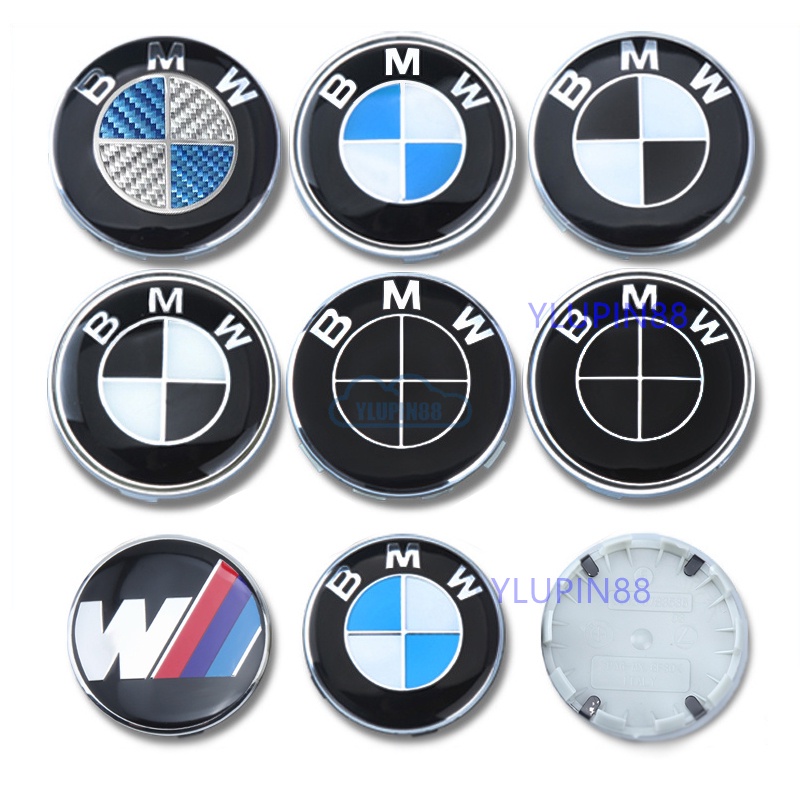 Car Wheel Center Rim Cap Cover 56 60 68mm Auto Emblem Badge Wheels Trim Sticker For Bmw Series X1 X2 X3 X4 E60 E46 F10 F30M4 M6 M5 M7 G30 G20 Z1 E3 E34 E90 320i X5 E53 E36 E39 G30