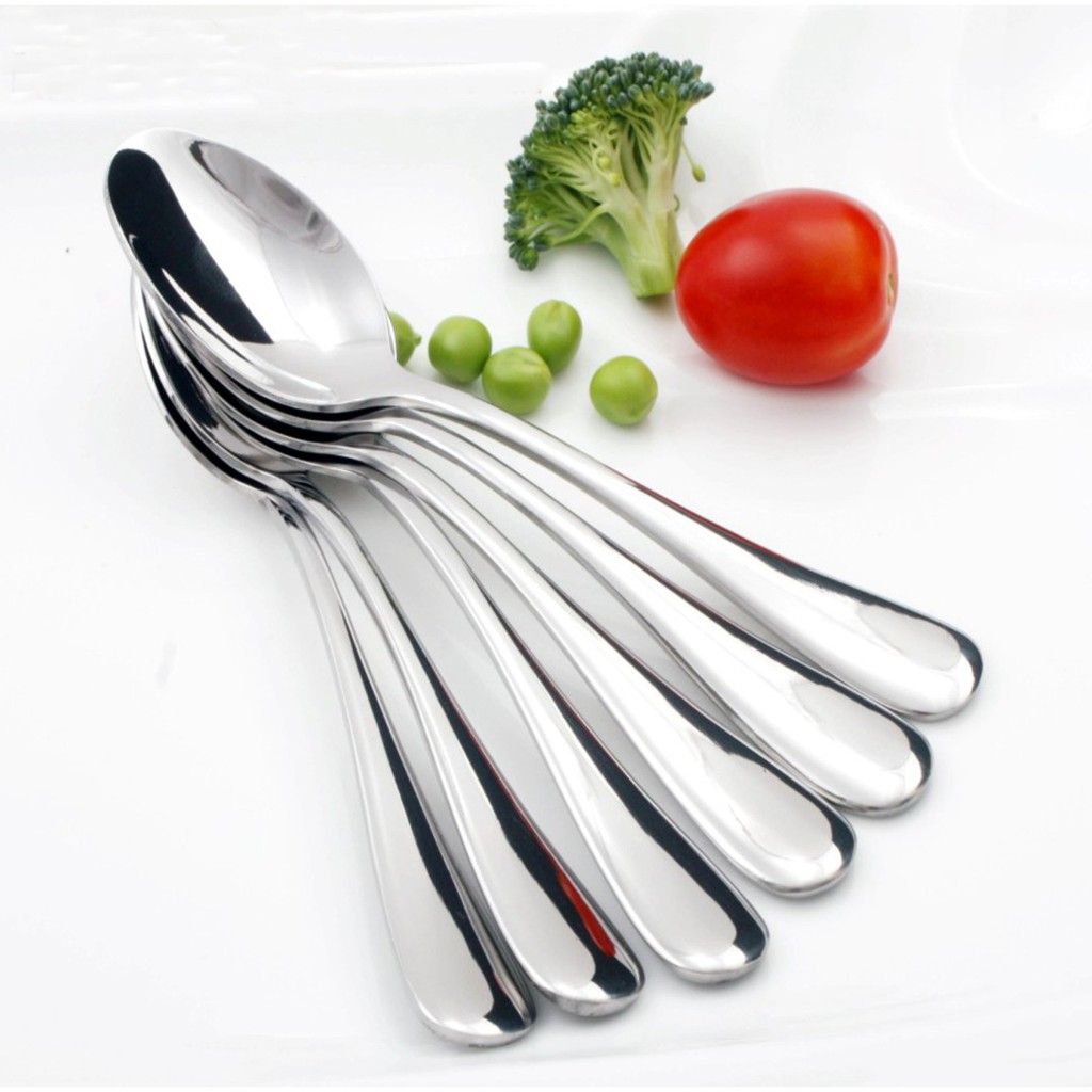 READY STOCK !!! Sudu Cawan STAINLESS STEEL CUTLERY SPOON/ SUDU BESI